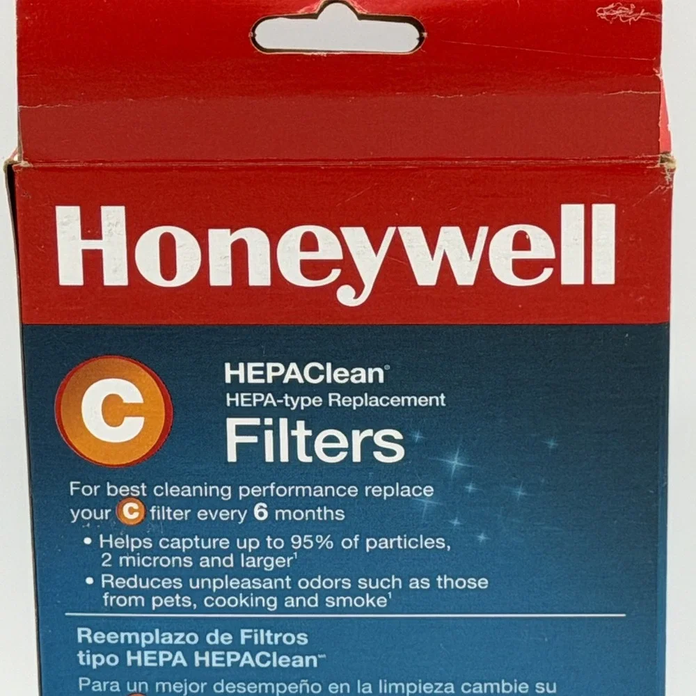 Honeywell HRF-C2 HEPAclean Type C Air Purifier Replacement Filters 2 Pack NEW